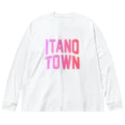 JIMOTOE Wear Local Japanの板野町 ITANO TOWN Big Long Sleeve T-Shirt