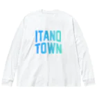 JIMOTOE Wear Local Japanの板野町 ITANO TOWN Big Long Sleeve T-Shirt