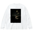 犬の海と月 Big Long Sleeve T-Shirt