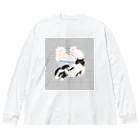 マルティ部屋のむぅるぅみぃ縞入り Big Long Sleeve T-Shirt