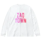 JIMOTOE Wear Local Japanの蔵王町 ZAO TOWN ビッグシルエットロングスリーブTシャツ