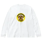 Yellow Ribbon Dog ShopのイエローリボンドッグのボンちゃんJr. Big Long Sleeve T-Shirt