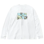 ari designの夢を叶えたペンギン Big Long Sleeve T-Shirt