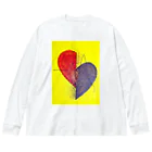 ∞INFINITY∞のmelanco heart ビッグシルエットロングスリーブTシャツ