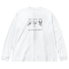 熊野のクマ3タイプ ビッグシルエットロングスリーブTシャツ