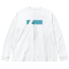 U0のはみ出るアヒル「四角いまど」 Big Long Sleeve T-Shirt