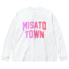 JIMOTOE Wear Local Japanの美里町 MISATO TOWN Big Long Sleeve T-Shirt