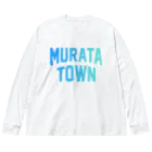 JIMOTOE Wear Local Japanの村田町 MURATA TOWN ビッグシルエットロングスリーブTシャツ
