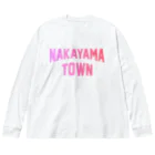 JIMOTOE Wear Local Japanの中山町 NAKAYAMA TOWN  Big Long Sleeve T-Shirt