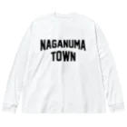 JIMOTOE Wear Local Japanの長沼町 NAGANUMA  TOWN Big Long Sleeve T-Shirt