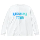 JIMOTOE Wear Local Japanの長沼町 NAGANUMA TOWN Big Long Sleeve T-Shirt
