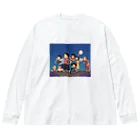 ミャンマーへの支援のミャンマーの鍋鳴らし Big Long Sleeve T-Shirt