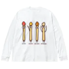 高堂玲/イラストの方のフライドポテト4兄弟 Big Long Sleeve T-Shirt