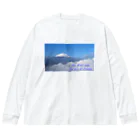 D-aerialのMt.Fuji and the sea of clouds ビッグシルエットロングスリーブTシャツ