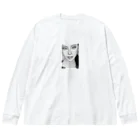 JADEのモノクロwatashi Big Long Sleeve T-Shirt