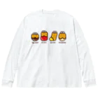 高堂玲/イラストの方のチキンナゲット４兄弟 Big Long Sleeve T-Shirt