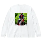 ミラくまの鎧を着た侍 Big Long Sleeve T-Shirt