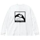 アージーのLOVE and PEACE ビッグシルエットロングスリーブTシャツ