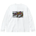 bureefのワニ・ドット Big Long Sleeve T-Shirt