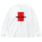 アメリカンベース のレッドカード　⚽　サッカー Big Long Sleeve T-Shirt