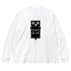 QUQU_WORKSのノーミュージックノーライフ エフェクターデザイン ブラック Big Long Sleeve T-Shirt