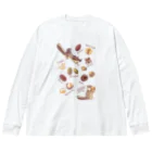 huroshikiのNUTS collection ナッツコレクション Big Long Sleeve T-Shirt