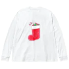 feee.co/フィー子(マーメイド)のクリスマスブーツ ビッグシルエットロングスリーブTシャツ