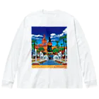 GALLERY misutawoのスペイン カディスのサン・ファン・デ・ディオス広場 Big Long Sleeve T-Shirt