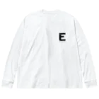 noisie_jpの【E】イニシャル × Be a noise. Big Long Sleeve T-Shirt
