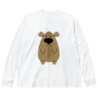 Pat's WorksのCharley the Brown Bear Big Long Sleeve T-Shirt