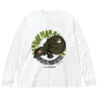 HERP MODA by ヤマモトナオキのエダハヘラオヤモリ/ダークグリーン Big Long Sleeve T-Shirt