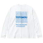 kg_shopのHave a Nice Sauna Day (文字ブルー) Big Long Sleeve T-Shirt