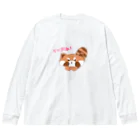 りいち@ゲーム垢のリンゴを欲しがるレッサーパンダ Big Long Sleeve T-Shirt