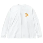 Kotetsu diary(SUZURI店)のゆるゆる柴犬 Big Long Sleeve T-Shirt