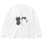 お髭ちゃんのおみせ。のおしゃれにゃんず Big Long Sleeve T-Shirt