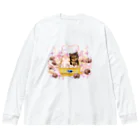 nya-mew（ニャーミュー）のチョコよりカワイイ#2 Big Long Sleeve T-Shirt