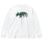 segasworksのTriceratops prorsus(トリケラトプス ・プロルスス)着彩画 Big Long Sleeve T-Shirt