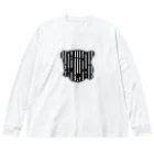 みつまめこshopのストライプ犬 Big Long Sleeve T-Shirt