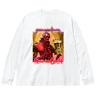 酒飲みウェアのSAKE GA SUKI DEATH Big Long Sleeve T-Shirt