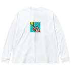 8bitのspace suit tennis Big Long Sleeve T-Shirt