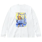 Minette222のパブロでお絵描き ビッグシルエットロングスリーブTシャツ