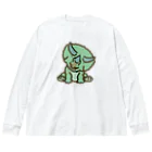 segasworksのトリケラちゃん（お座り）首傾げ Big Long Sleeve T-Shirt