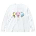 Siderunの館 B2のドクロ風味な綿菓子 ビッグシルエットロングスリーブTシャツ