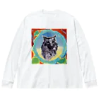 Yossy's Item Factoryの絵画風の犬 Big Long Sleeve T-Shirt