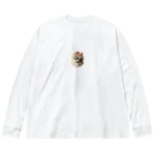 SuRa/AIイラストの王冠にゃんこ Big Long Sleeve T-Shirt