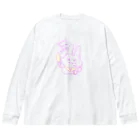 99Aliensのyum!yum!うさぎ ビッグシルエットロングスリーブTシャツ