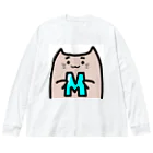 ドビちゃんの猫みm ビッグシルエットロングスリーブTシャツ