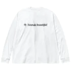 大賀ギタースクール - オフィシャルストアのSounds beautiful Tシャツ Big Long Sleeve T-Shirt