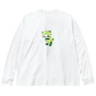 satoayaのアニマルカフェのフルーツアニマル　メロンパンダ Big Long Sleeve T-Shirt