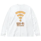 kg_shopのWi-Fi バウムクーヘン ビッグシルエットロングスリーブTシャツ